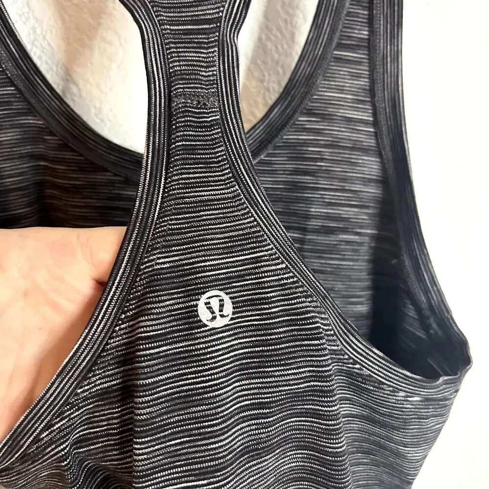 Lululemon Cool Racerback II Wee Are From Space Deep Coal Battleship Size 4/6
